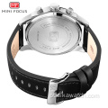 Relógio de couro genuíno da marca MINI FOCUS Fashion Top